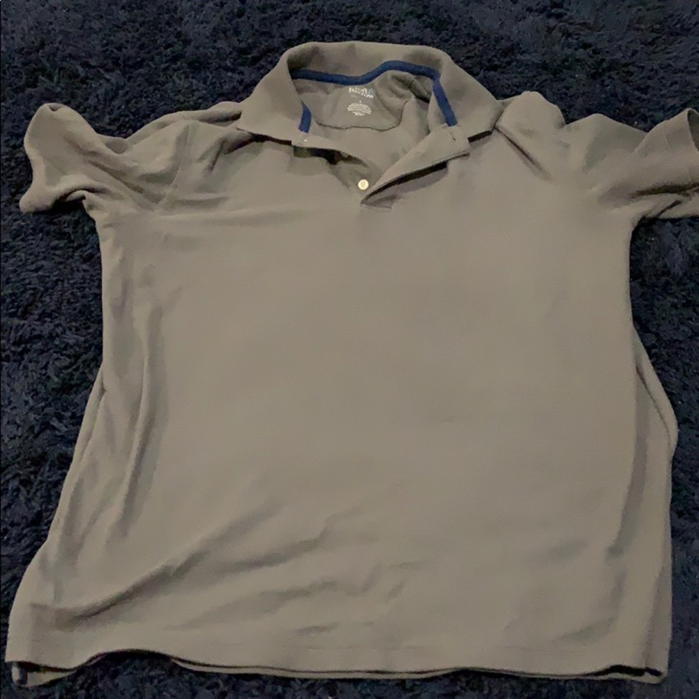 Gray polo shirt